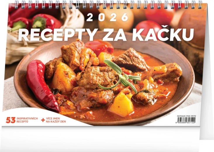 Namizni koledar Recepti za drobiž 2026