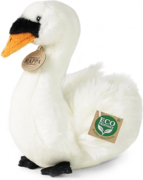 Plišasta sedeča labodka 23 cm, okolju prijazna
