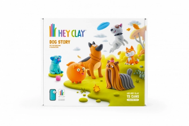 Hey Clay: Zgodba psov - komplet modelirnih mas