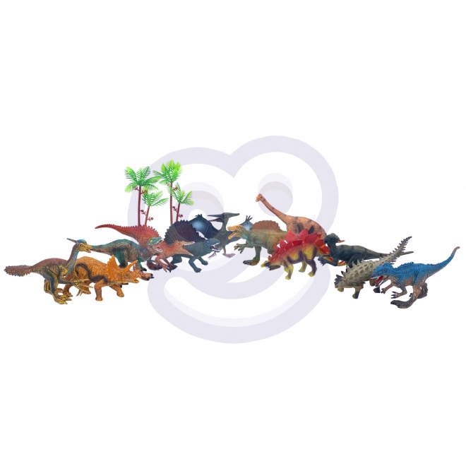 Komplet dinozavrov XL z podlogo