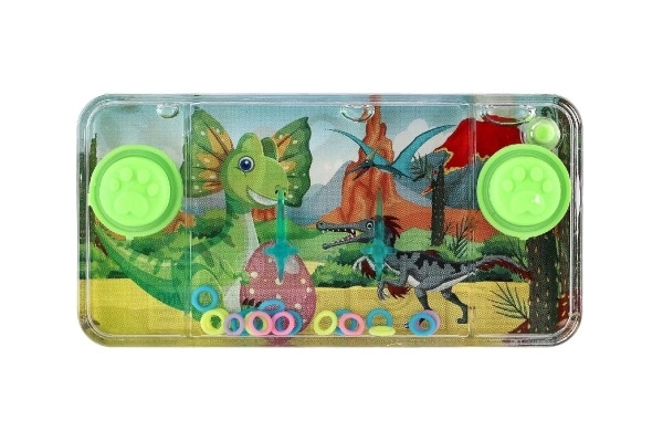 Vodna igra miselna naloga 11x6cm plastika dinozaver 4 vrste 24kos v škatli