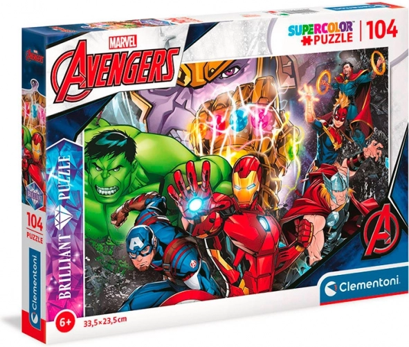 Sijajni puzzle Marvel: Avengers 104 koščkov