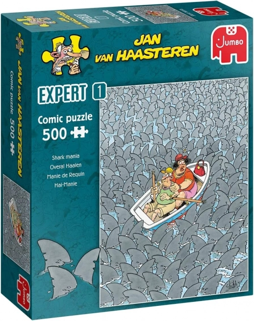 Sestavljanka JUMBO Jan van Haasteren Expert 1: Maanija morskih psov 500 koščkov