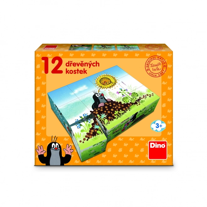 Dino Lesene kocke Krtkov letni čas 12 kos