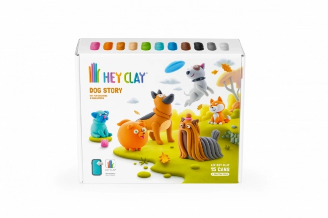 Hey Clay: Zgodba psov - komplet modelirnih mas