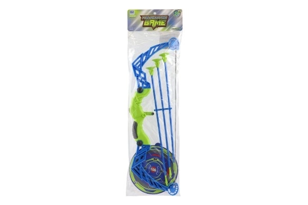 Lok 57 cm + puščice s priseski plast 3 kosi + tarča v vrečki