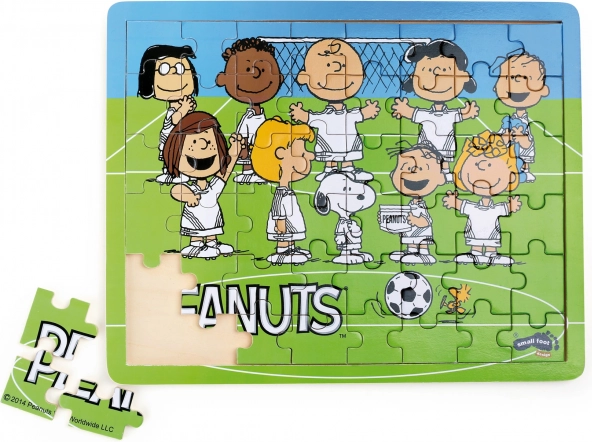 Lesene sestavljanke Snoopy in nogomet