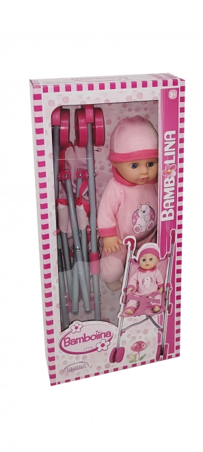 Punčka Bambolina z golfskim vozičkom