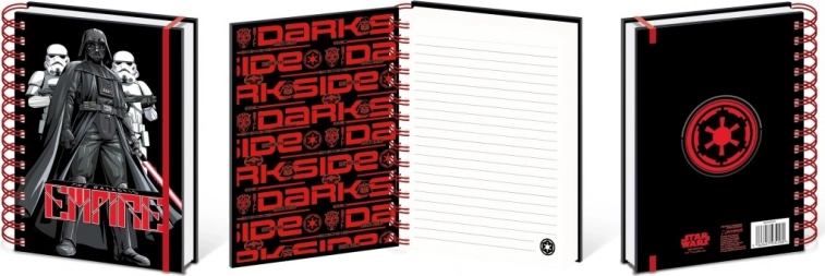 Star Wars spiralni blok A5 - Temna stran