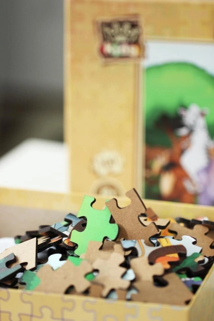 Lesena sestavljanka Pot v šolo od ART PUZZLE