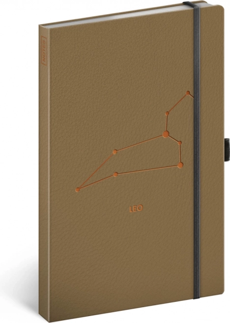 Beležka NOTIQUE Lev – črtasta, 13 × 21 cm