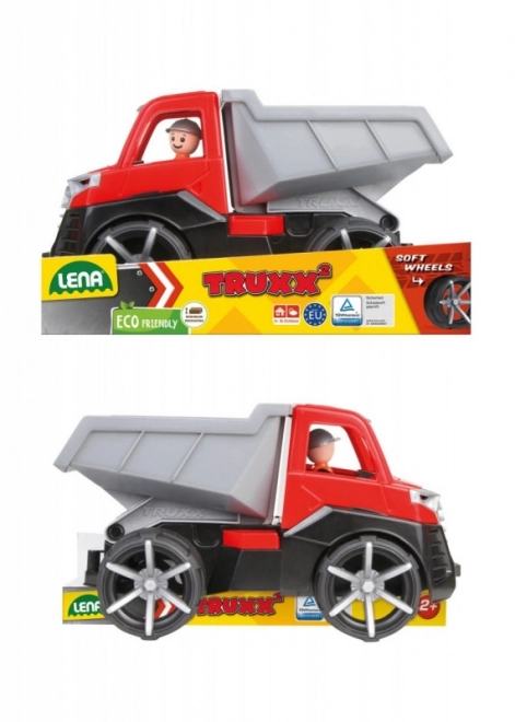 Auto Truxx 2 tovorni prekucnik plast 26cm s figuro 27x15x16cm 24m+