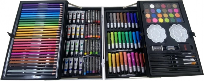 Aluminijasti slikarski kovček – 145-delni likovni set