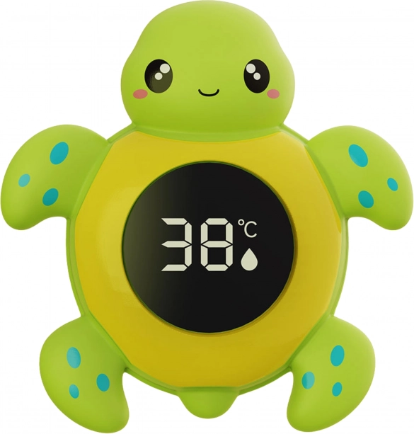 Otroški kopalni termometer želve 2v1 za merjenje temperature vode in prostora