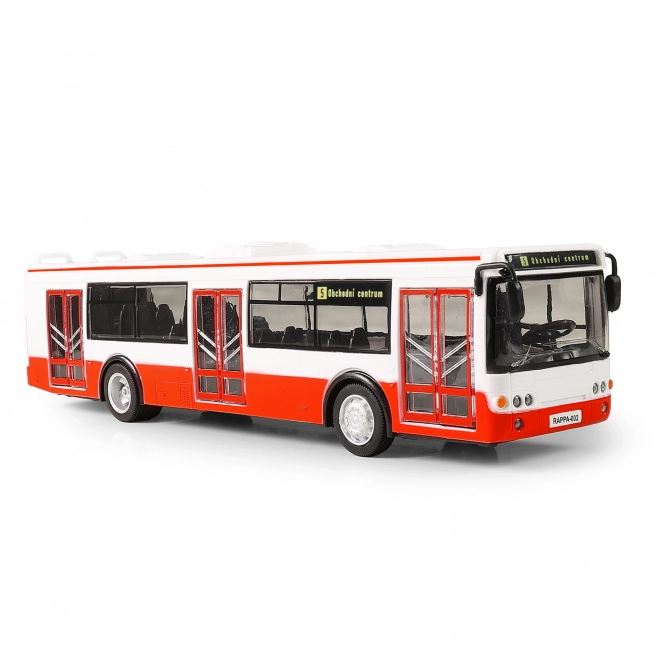 Avtobus, ki napoveduje postaje v češčini 28 cm