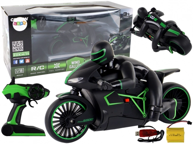 RC motor s hitrostjo 20 km/h, zelen