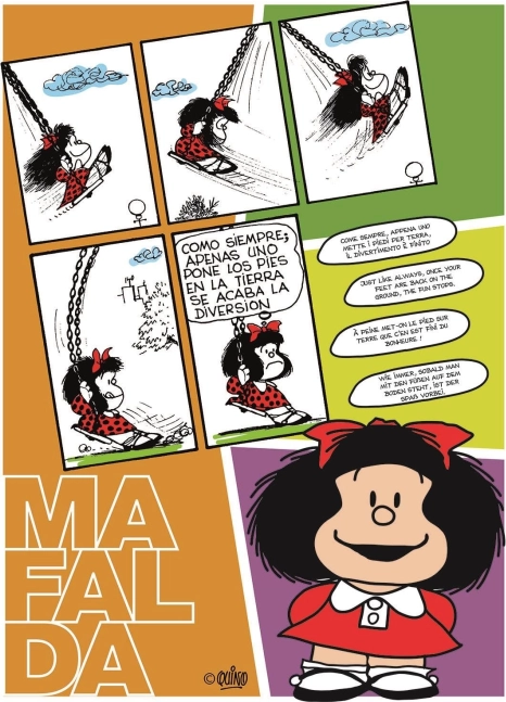 Sestavljanka CLEMENTONI Mafalda na gugalnici 500 kosov