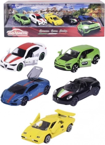 Darilni komplet DREAM CARS ITALY – 5 kovinskih avtomobilčkov