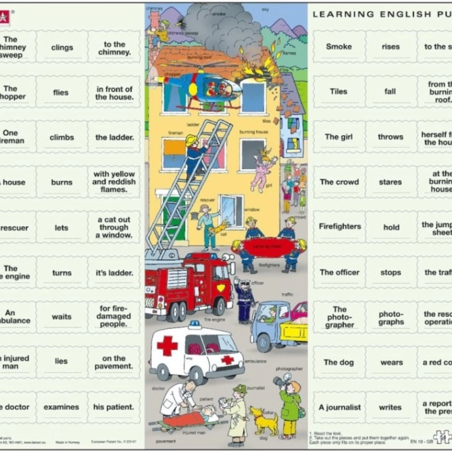 Larsen učni puzzle Angleščina 10: Reševalci 54 kosov