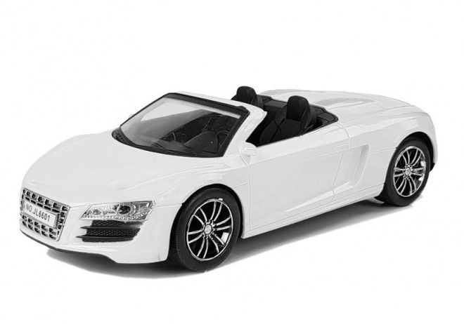 Beli kabriolet avto s potegom 1:18