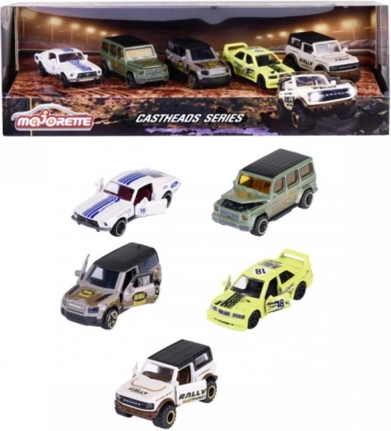 Darilni set kovinskih avtomobilčkov CastHeads Series 1:64 (5 kosov)