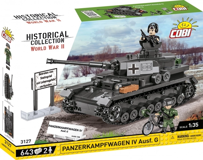 COBI 3127 Druga svetovna vojna Nemški tank Panzerkampfwagen IV Ausf. G 1:35