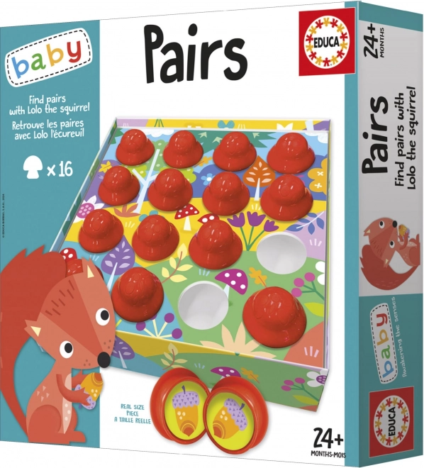 EDUCA Baby Poišči pare z veverico Lolo