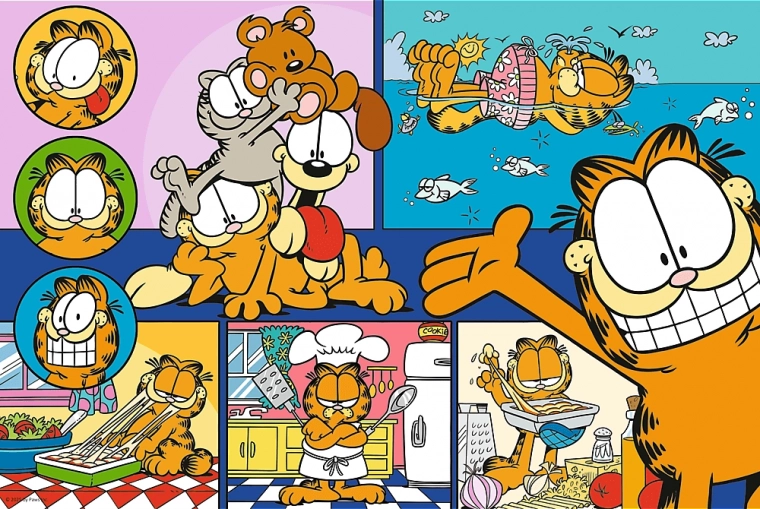 Sestavljanka 100 kosov – leni GARFIELD (Trefl)