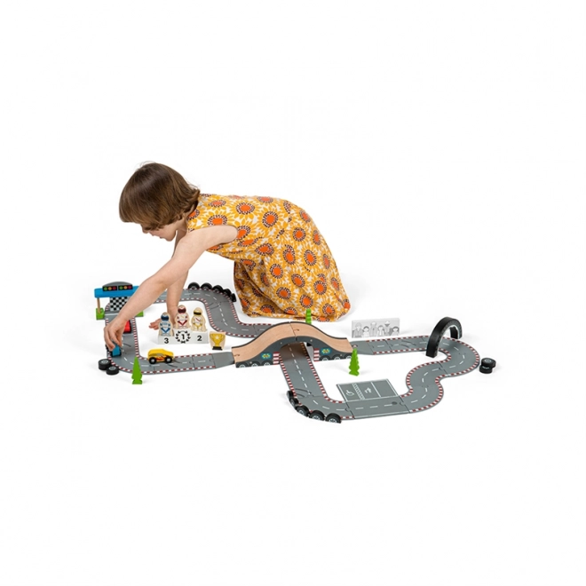 Bigjigs Rail Lesena proga dirkalni dan