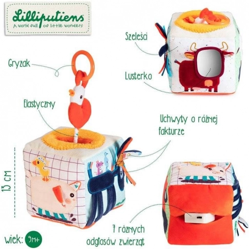Lilliputiens zvočna aktivna kocka Kmetija 9 m+