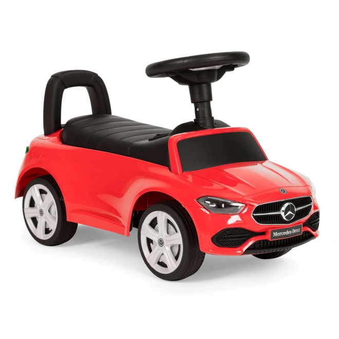 Igrača avto Mercedes C CLASS interaktivni volan v rdeči barvi