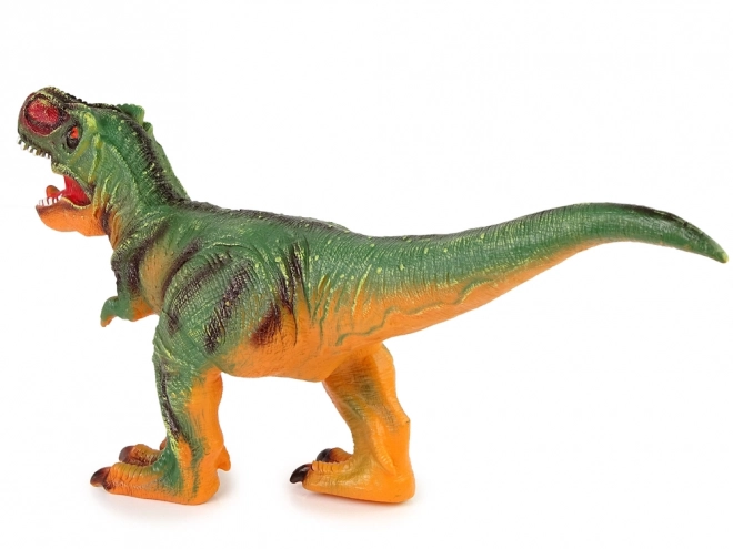 Veliki dinozaver Tyrannosaurus Rex zelen in oranžen z zvokom, dolg 60 cm