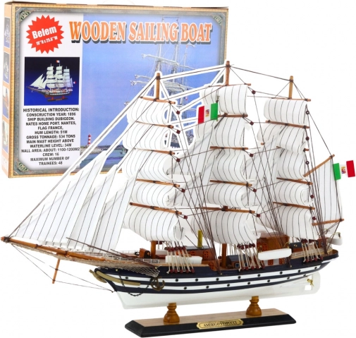 Dekorativni model jadrnice Amerigo Vespucci 64x46 cm