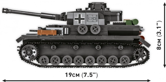 COBI 3127 Druga svetovna vojna Nemški tank Panzerkampfwagen IV Ausf. G 1:35
