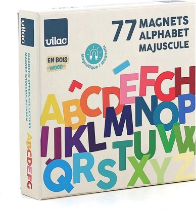 Vilac Lesena magnetna abeceda z velikimi črkami