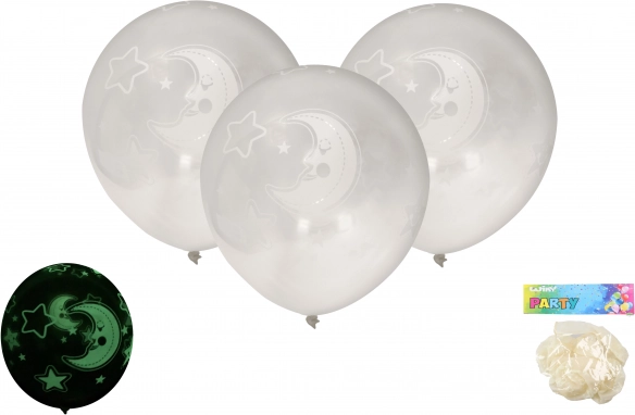 Baloni 30 cm – set 6 kosov, svetijo v temi