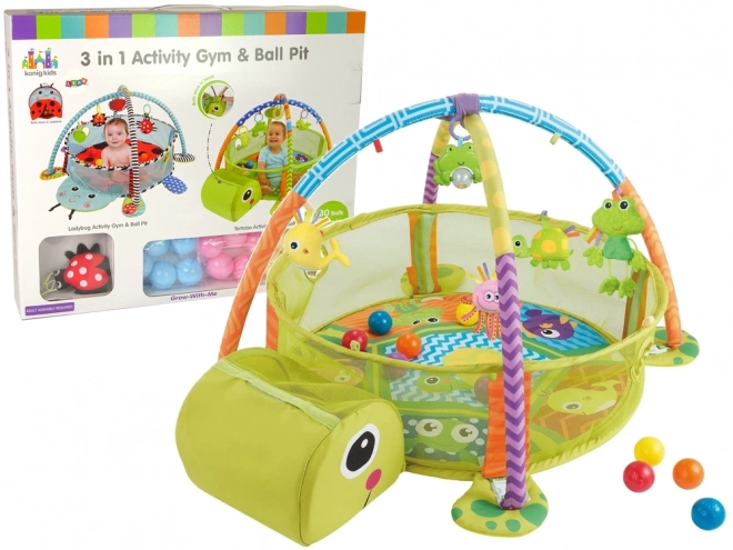 Izobraževalna podloga Turtle Playpen Balls za otroka