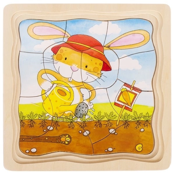 Plastene puzzle Zajec in korenček