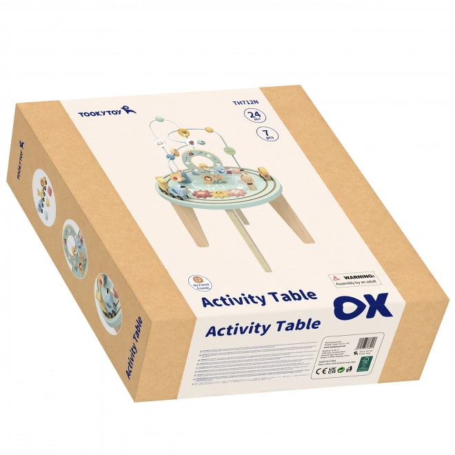 Lesena Montessori miza z aktivnostmi TOOKY TOY