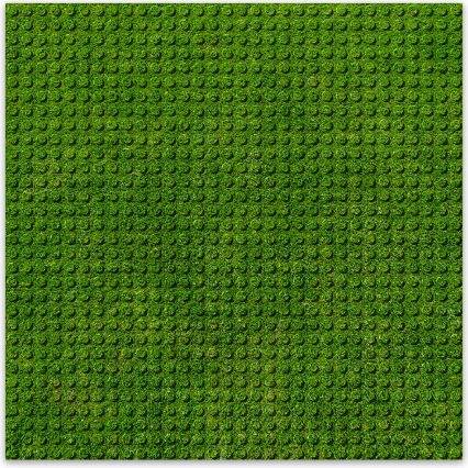 BRIXIES Plus dizajnerska gradbena podloga trava 25,5 x 25,5 cm