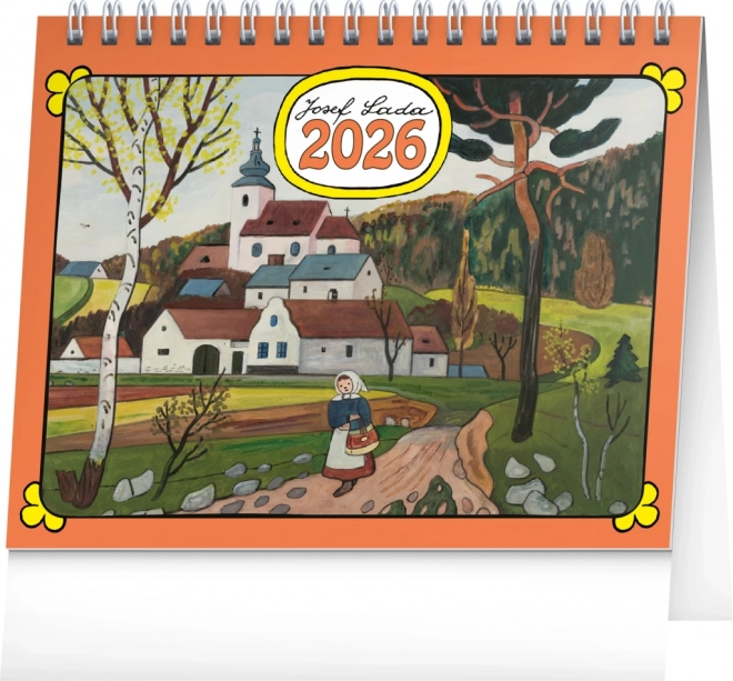Namizni koledar 2026 z ilustracijami Josefa Lady