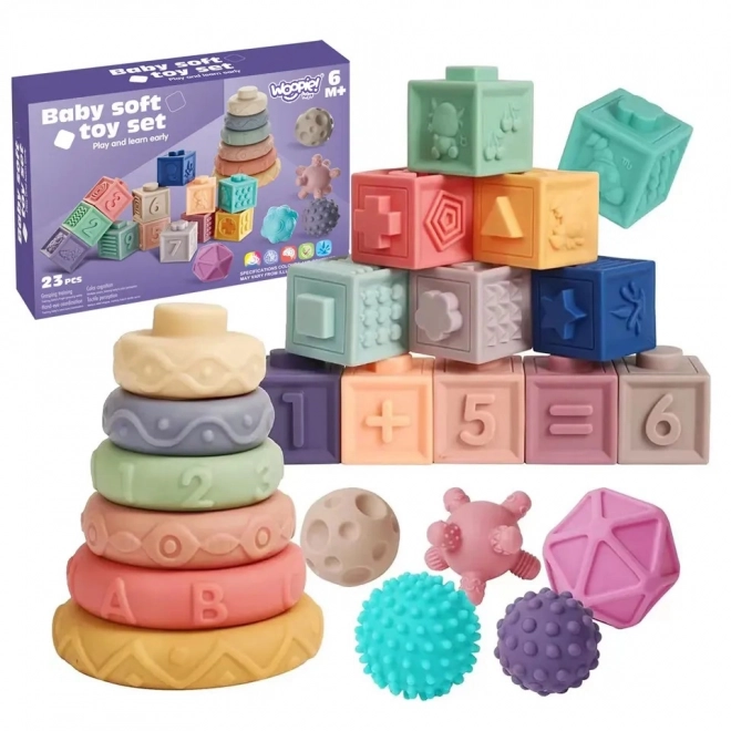Woopie otroške senzorične kocke s štetjem