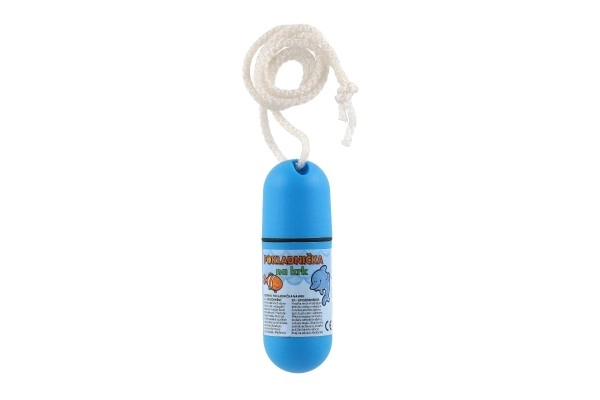 Skrinjica za okrog vratu s trakom 11,5 cm plastika, mešanica barv