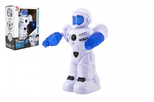 Čudovit govoreči robot s svetlobo in zvokom v škatli