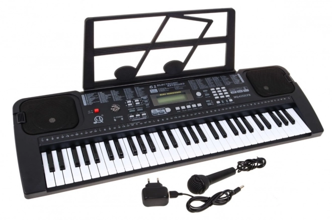 Tipkovnica z mikrofonom za otroke 5+ Taktometer USB MP3 Radio - Model št. 6152