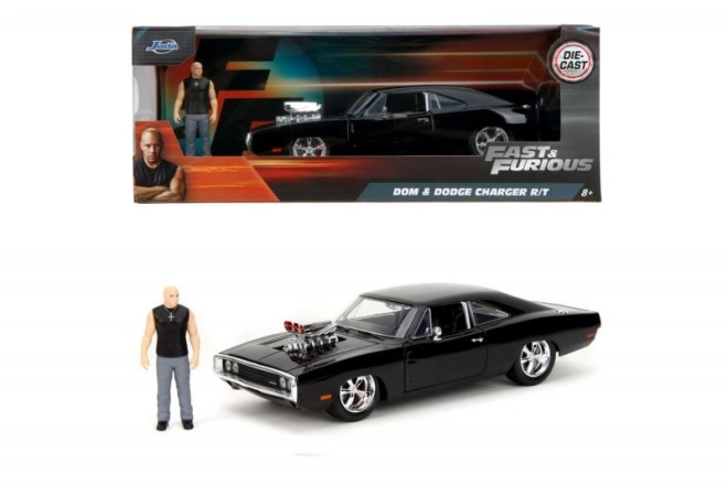 Hitri in drzni avto 1970 Dodge Charger 1:24 + figurica Dominic Toretto