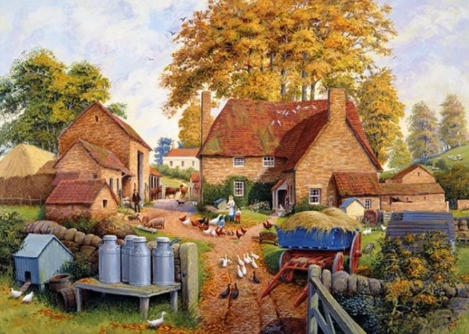 Jesen na kmetiji puzzle 1000 delov