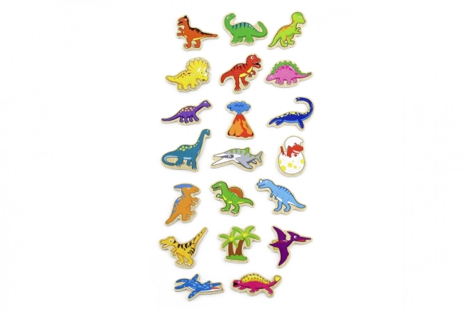 Leseni magneti 20 kos - dinozavri