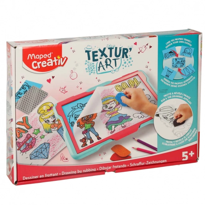 Teksturirana umetnost za otroke od 5 let Maped Creativ