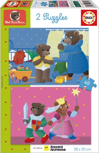 Puzzle Petit Medvedek Mali 2x48 koščkov